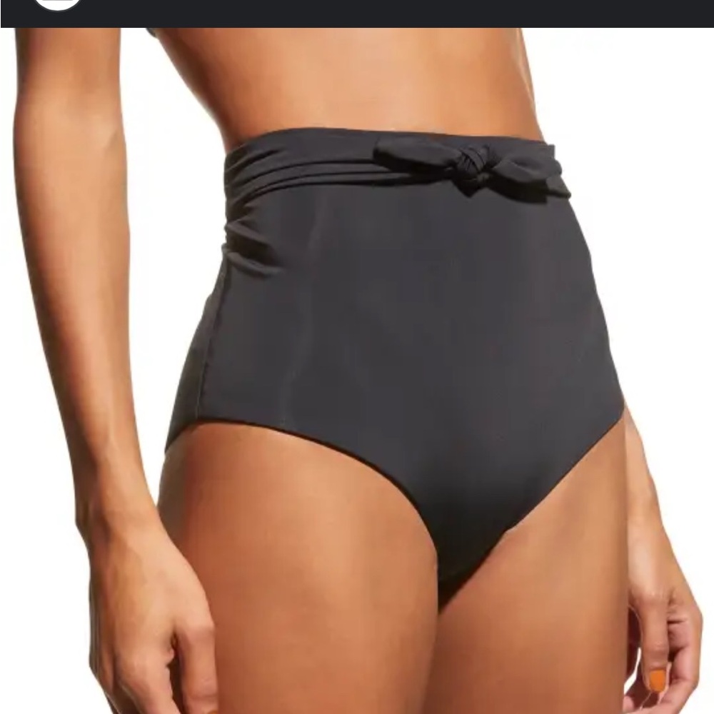 MARA HOFFMAN - Black High-Waisted Bikini Bottom - NWT